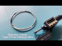 Diameter 0.5mm Type S Pure Platinum Wire Pt99.99%